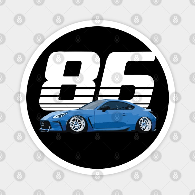 stanced gr86 neptune blue - 326 brz Magnet by cowtown_cowboy